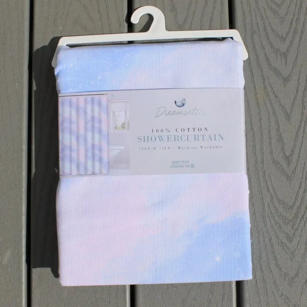 Dreamsetter Shower Curtain 100% Cotton OEKO-TEX Celestial Dreams